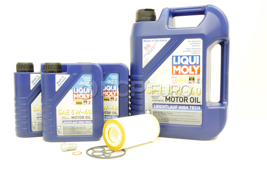 Mercedes Oil Change Kit 5w 40 Liqui Moly 00018026098l