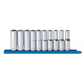 10 Pc. 1/2" Drive 6 Point Deep Metric Socket Set - Gearwrench 80704