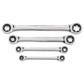 4 Pc. Double Box Ratcheting E-Torx Wrench Set - Gearwrench 9224D